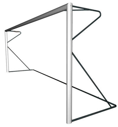 Verplaatsbaar voetbaldoel 11-a-side - 7.32 x 2.44m - Aluminium
