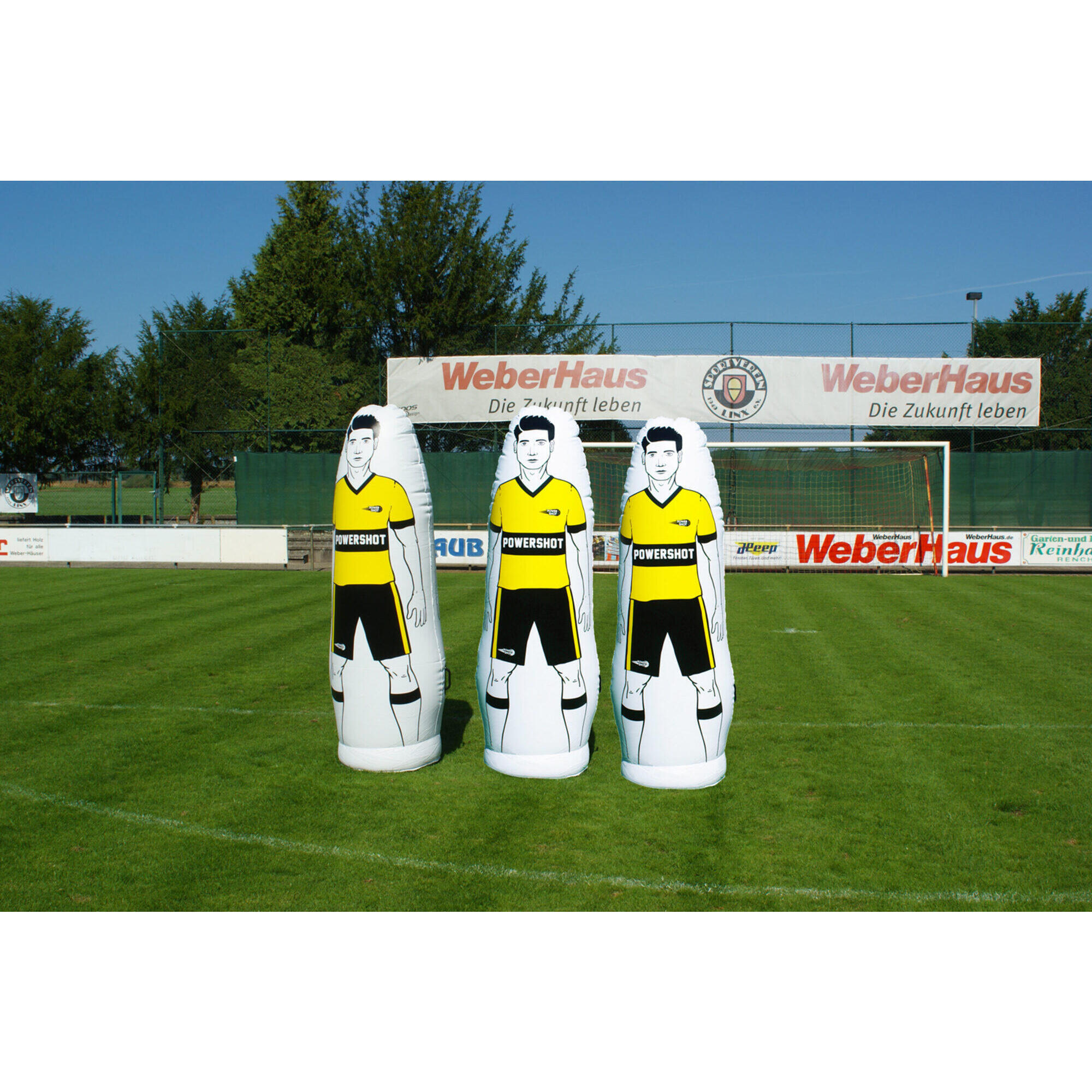 Power Shot - Mannequin Gonflable 1.8m - Mannequin  D'Entraînement - Blanc|jaune|noir - 205 Cm - Decathlon