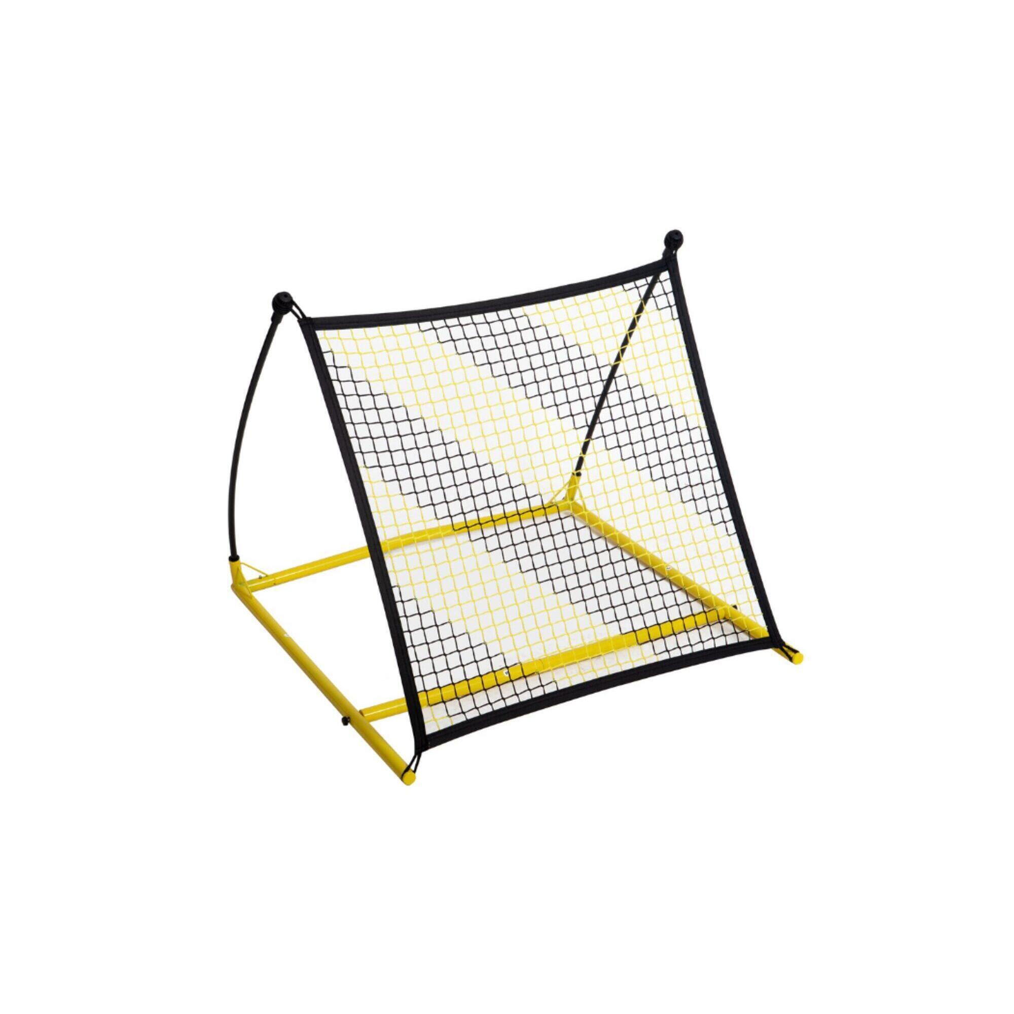 Power Shot - Filet De Rebond Autolesté 0,8 X 0,8m - Rebondeur - Jaune|noir - Taille Unique - Decathlon