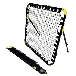 Filet de rebond pliable - 1,2 x 1,2 m + ballon de foot