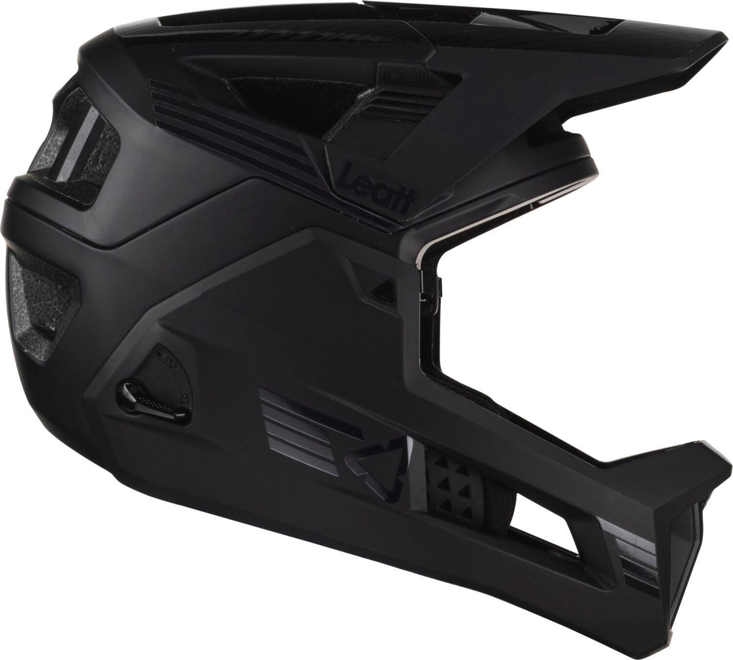 Leatt MTB Enduro 4.0 Capacete de Chinstrap Preto Removível 3/8