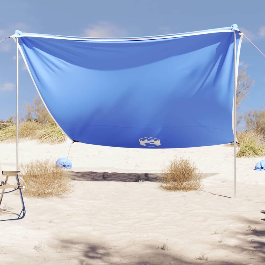 Vidaxl - Vidaxl Tente De Plage 304x300 Cm - Protection Uv Et Légère - Tente - Bleu|gris|incolore - 2 Places - Decathlon