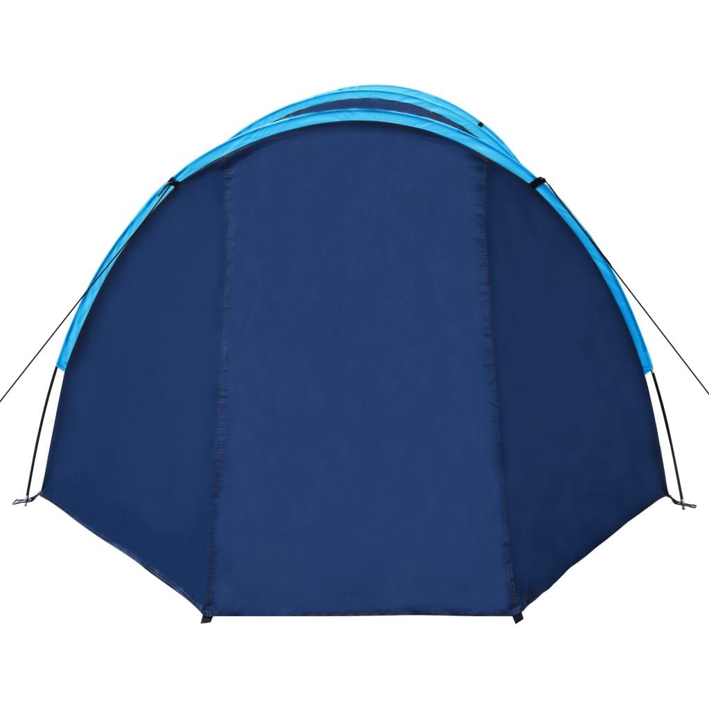 Vidaxl Tente 4 Personnes en Bleu Marine et Bleu Clair 4/7