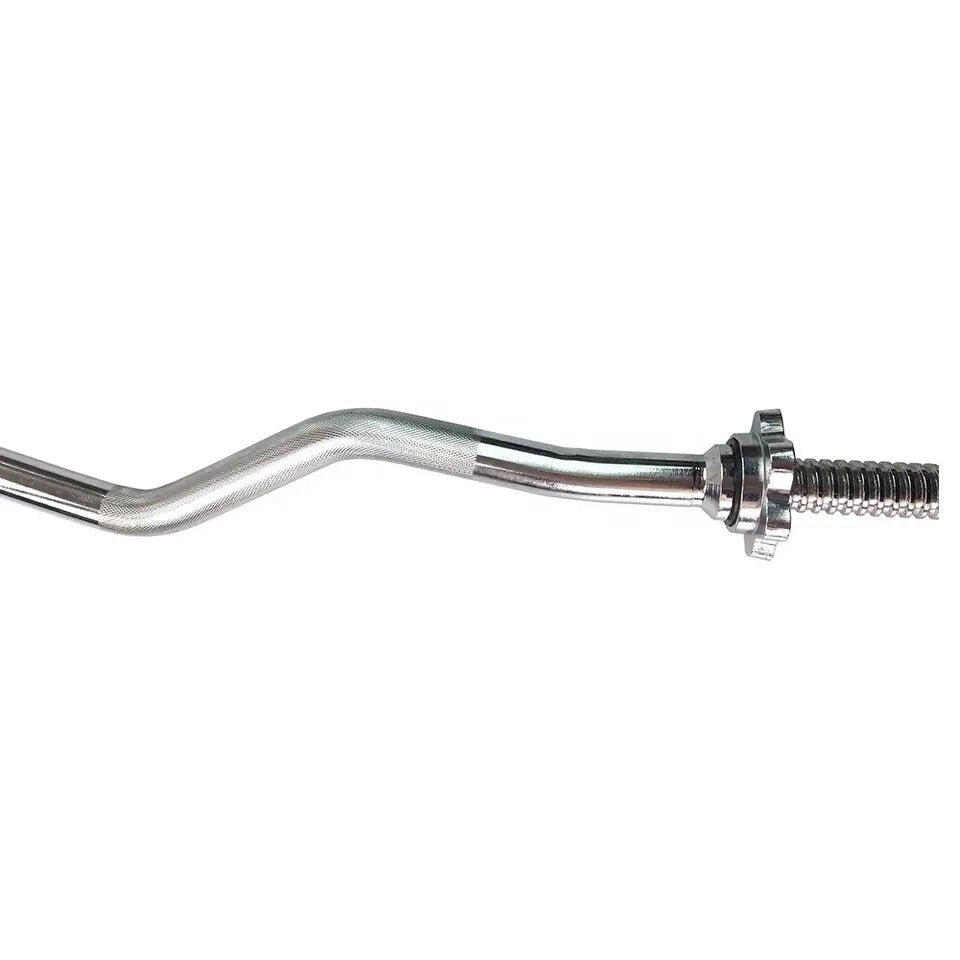 Barre Curl Olympique 150cm * 25mm + 2 Stop-disques Fitness Tech 7/7
