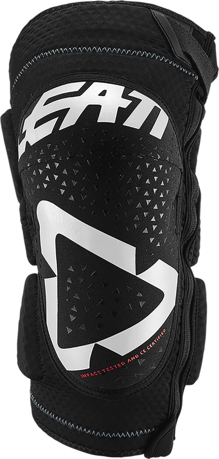 Leatt 3DF 5.0 Zip Korte Kniebeschermers Wit Zwart 2/4