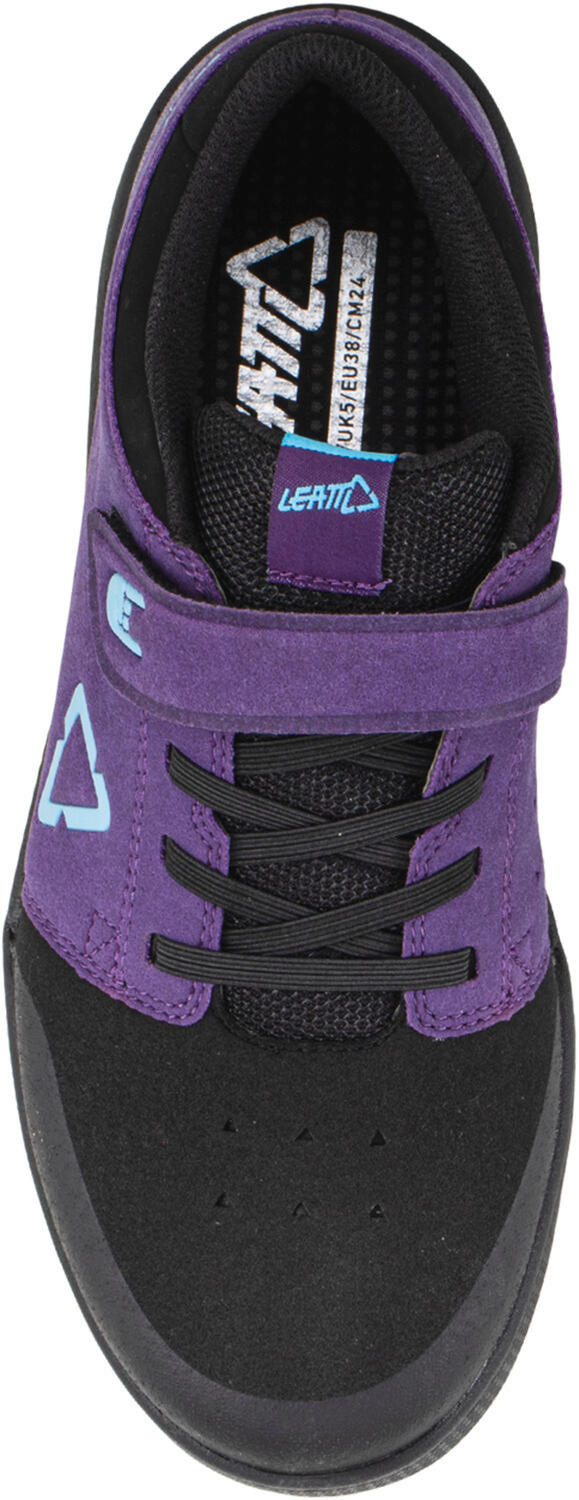 Chaussures de cyclisme garçon MTB 2.0 plates violettes 4/7