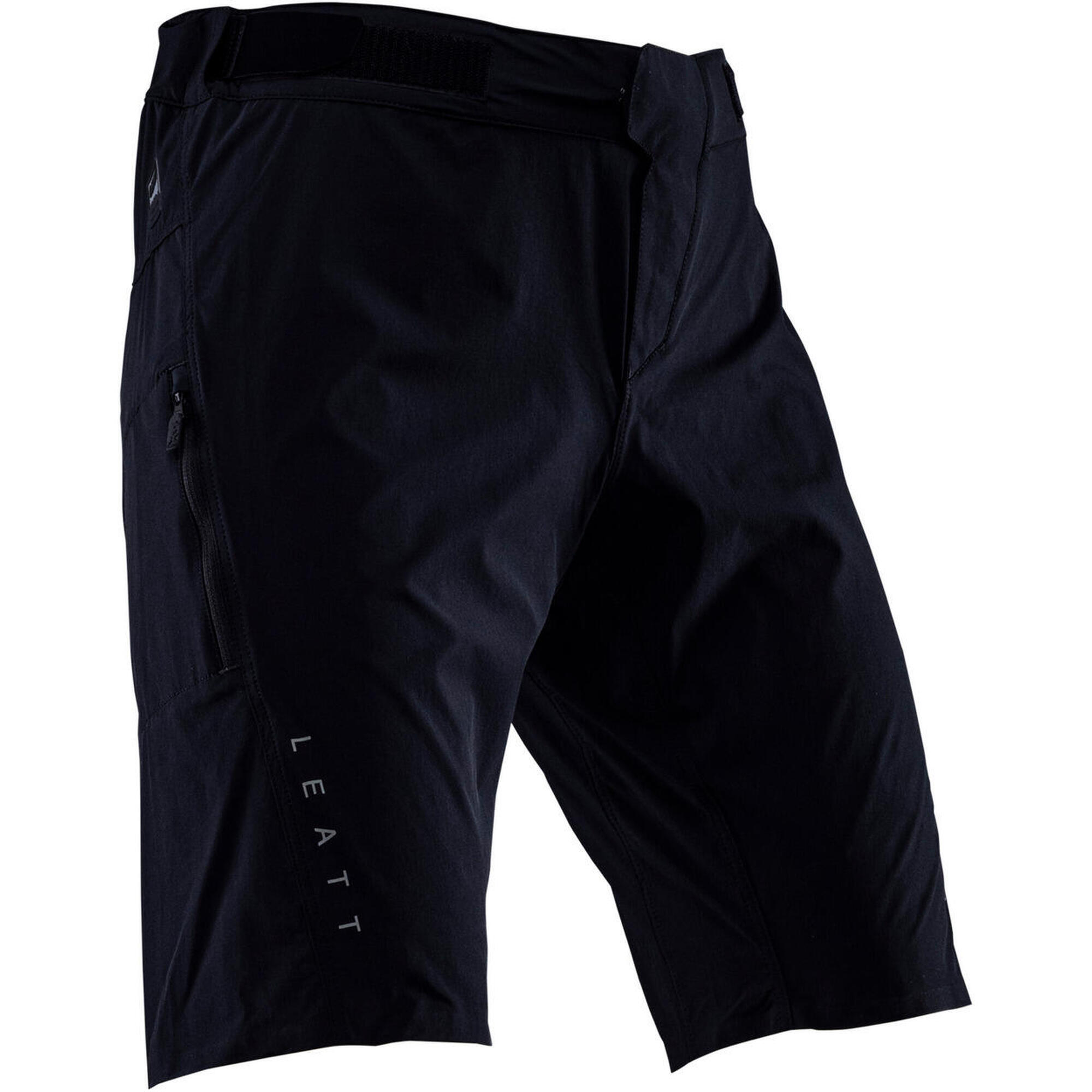 Leatt - Short Vtt Trail 1.0 Léger Et Ventilé Noir Homme - Short De Vélo - Noir - S - Decathlon