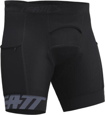 Sottoshort MTB Leatt 3.0 con chamois — Nero