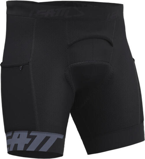 Sottoshort MTB Leatt 3.0 con chamois — Nero