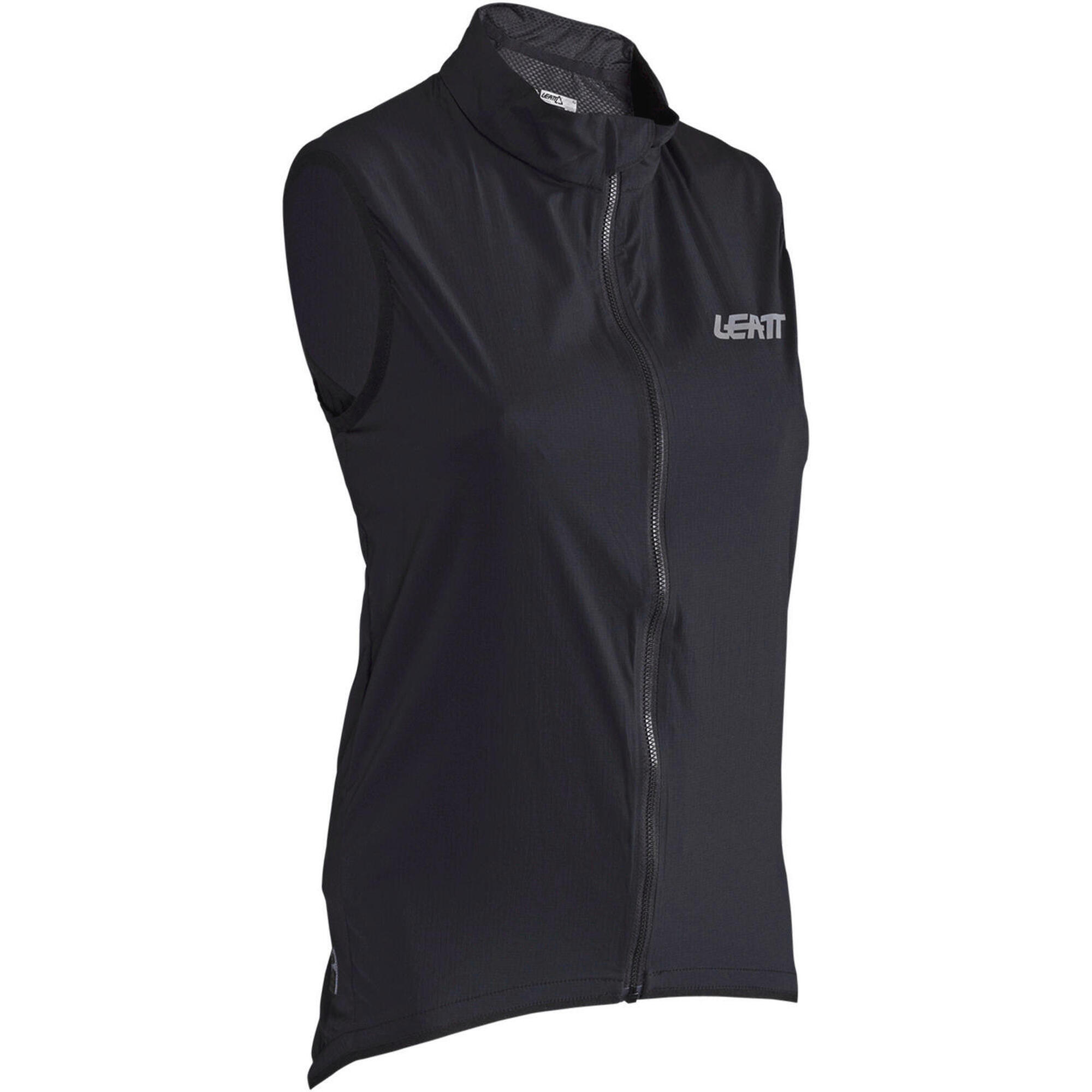 Gilet VTT femme Endurance 2.0 léger et coupe-vent Noir