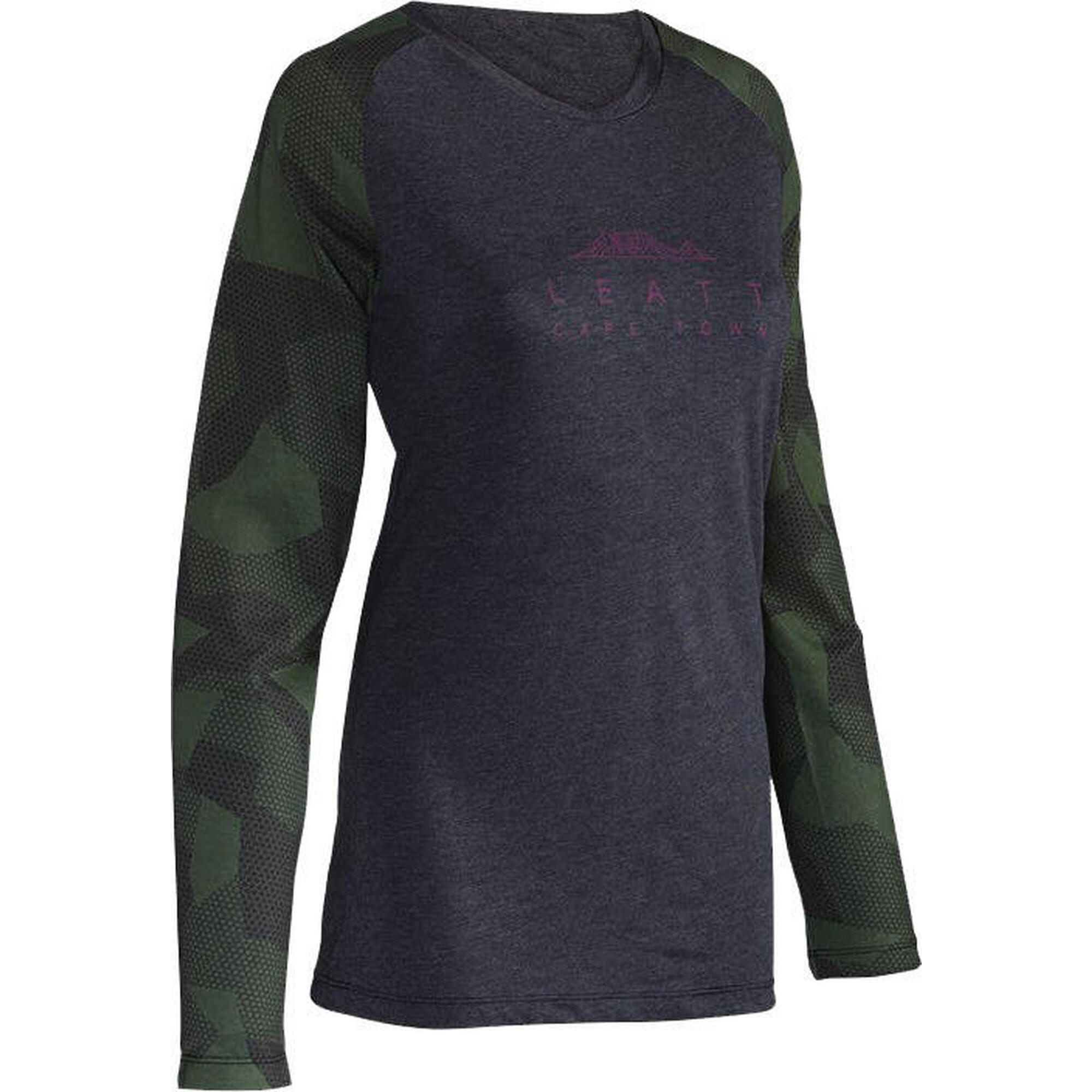 Leatt - Maillot Vtt Femme Allmountain 3.0 Stretch Et Soft-touch Vert - Maillot Manches Longues - Vert - 38 S - Decathlon