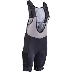 Cuissard à bretelles VTT Endurance 5.0 pour femme noir