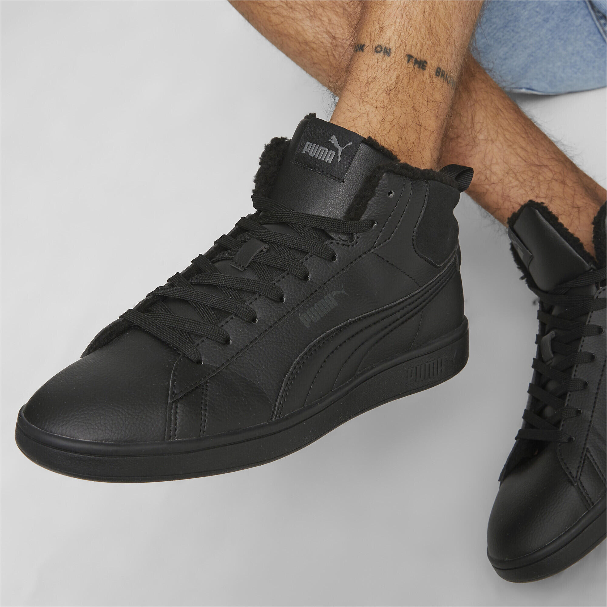 Puma - Sneakers Mi-montantes Smash 3.0 Wtr Puma - Baskets - Gris|noir - Decathlon