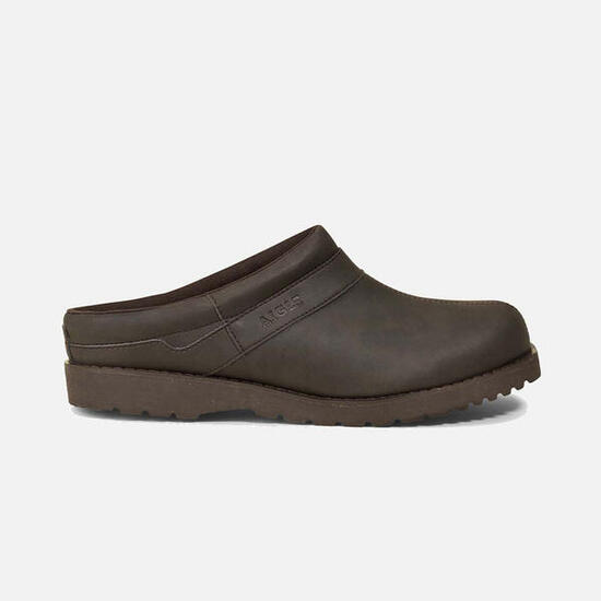 Sabot plat en cuir BASILO HOMME marron