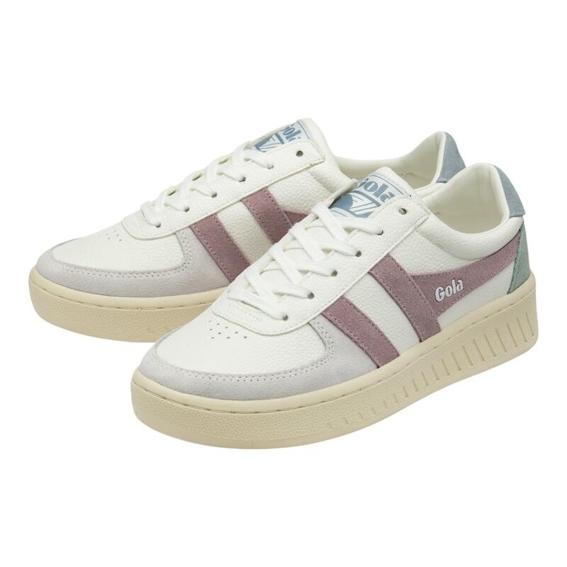 Buy Gola womens Grandslam Trident sneakers in white/lemon at gola