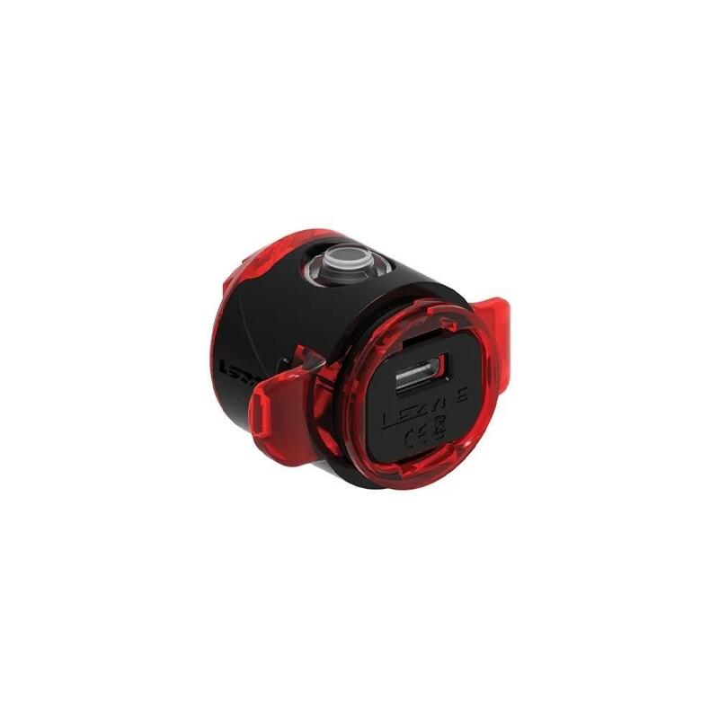 Lezyne Femto USB-C Drive Spate Negru, 15 lm, 270° vizibilitate.