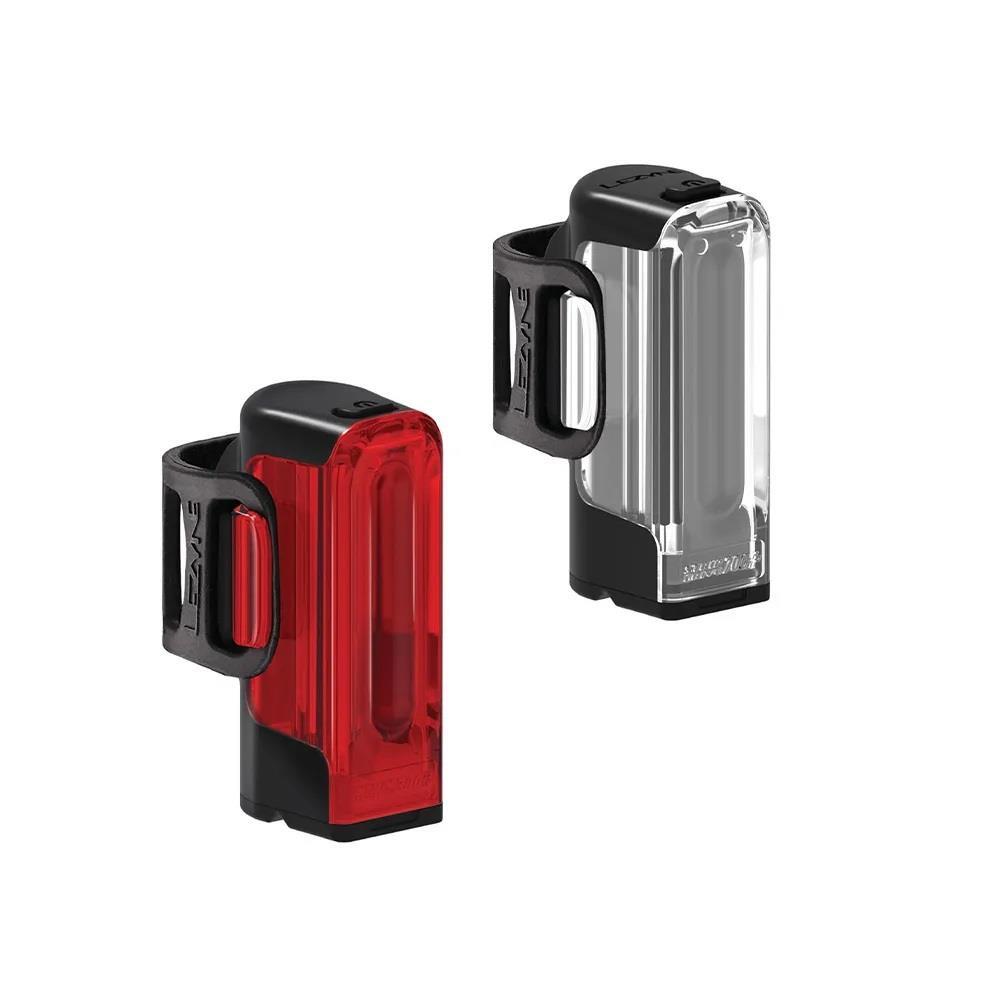 LEZYNE Lezyne Strip Drive+ Front 700 / Rear 300 LED Cycle Lights USB-C Pair Black