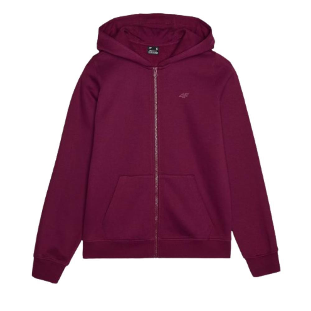 Casaco de mulher com capuz e fecho de correr 4F TSWSF1467. Violeta 4/4