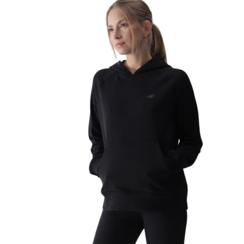 Casaco com capuz 4F para mulher TSWSF1468. Preto 1/4
