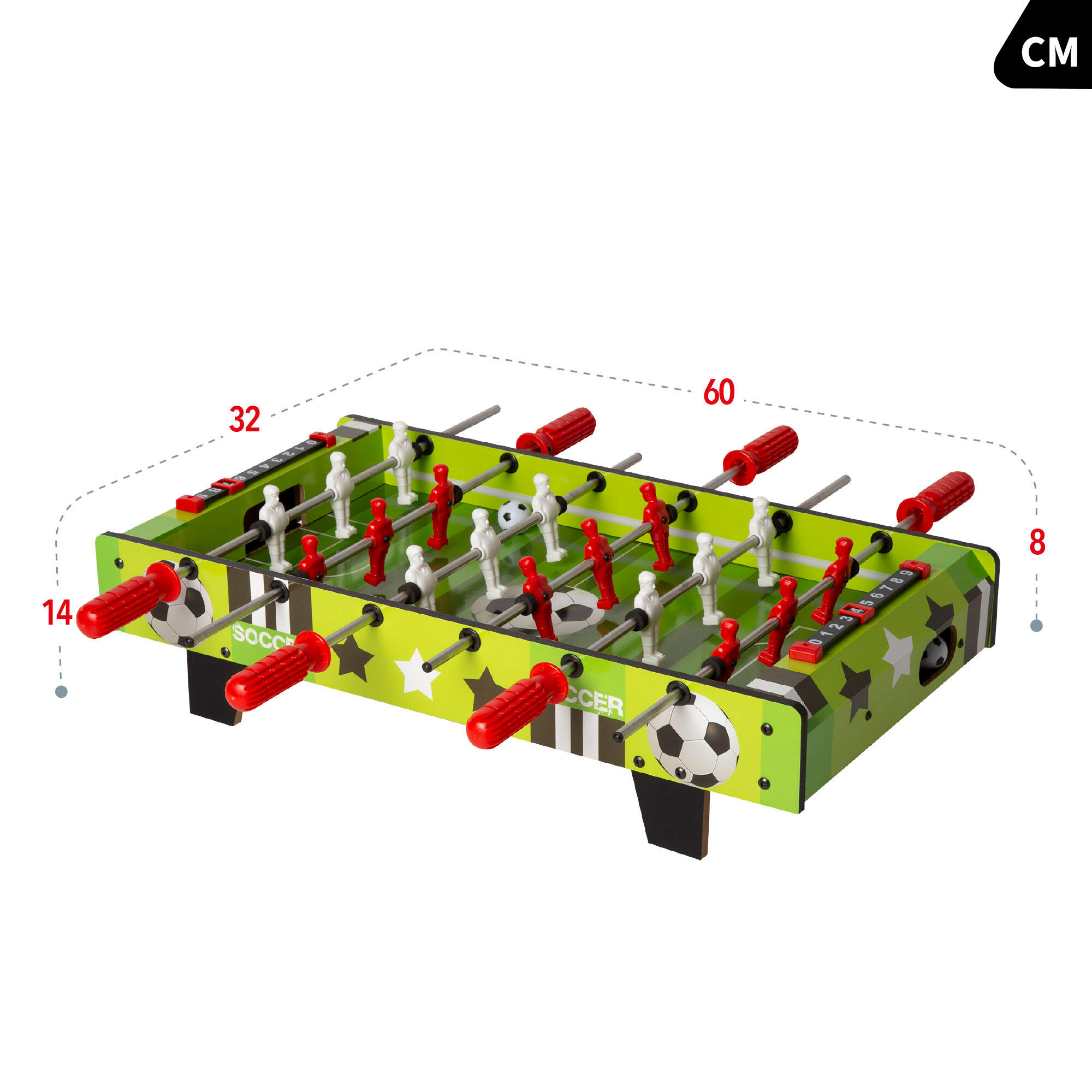 Baby-foot en bois avec lumières 60x32x14 cm CB Games 4/7