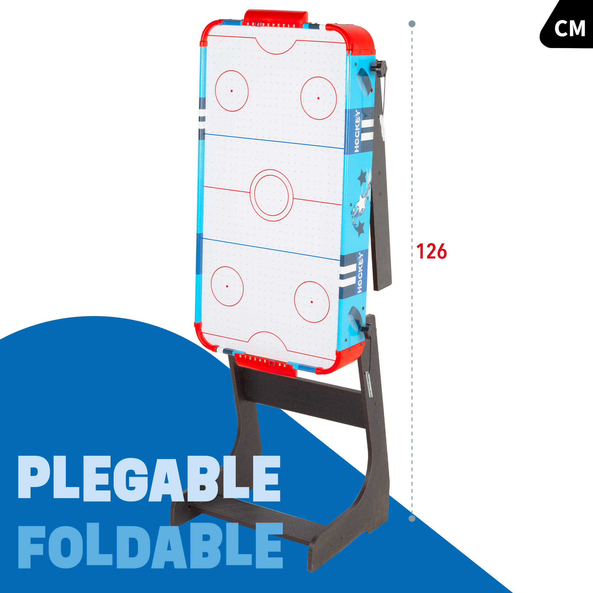 Table d'air hockey pieds pliants en bois 81x42x63 cm CB Games 3/7