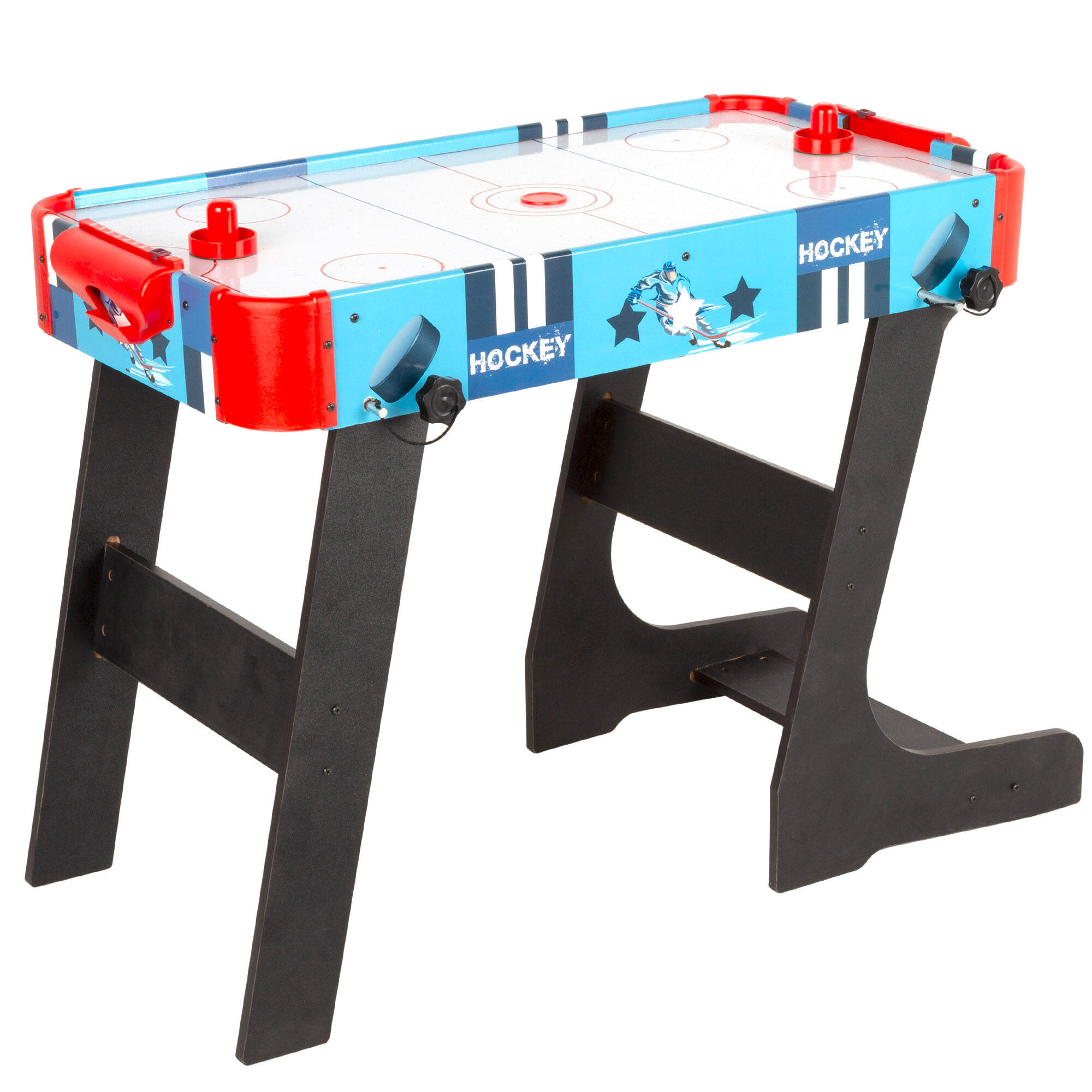 Mesa de hóquei em ar com pernas dobráveis de madeira 81x42x63 cm cb games