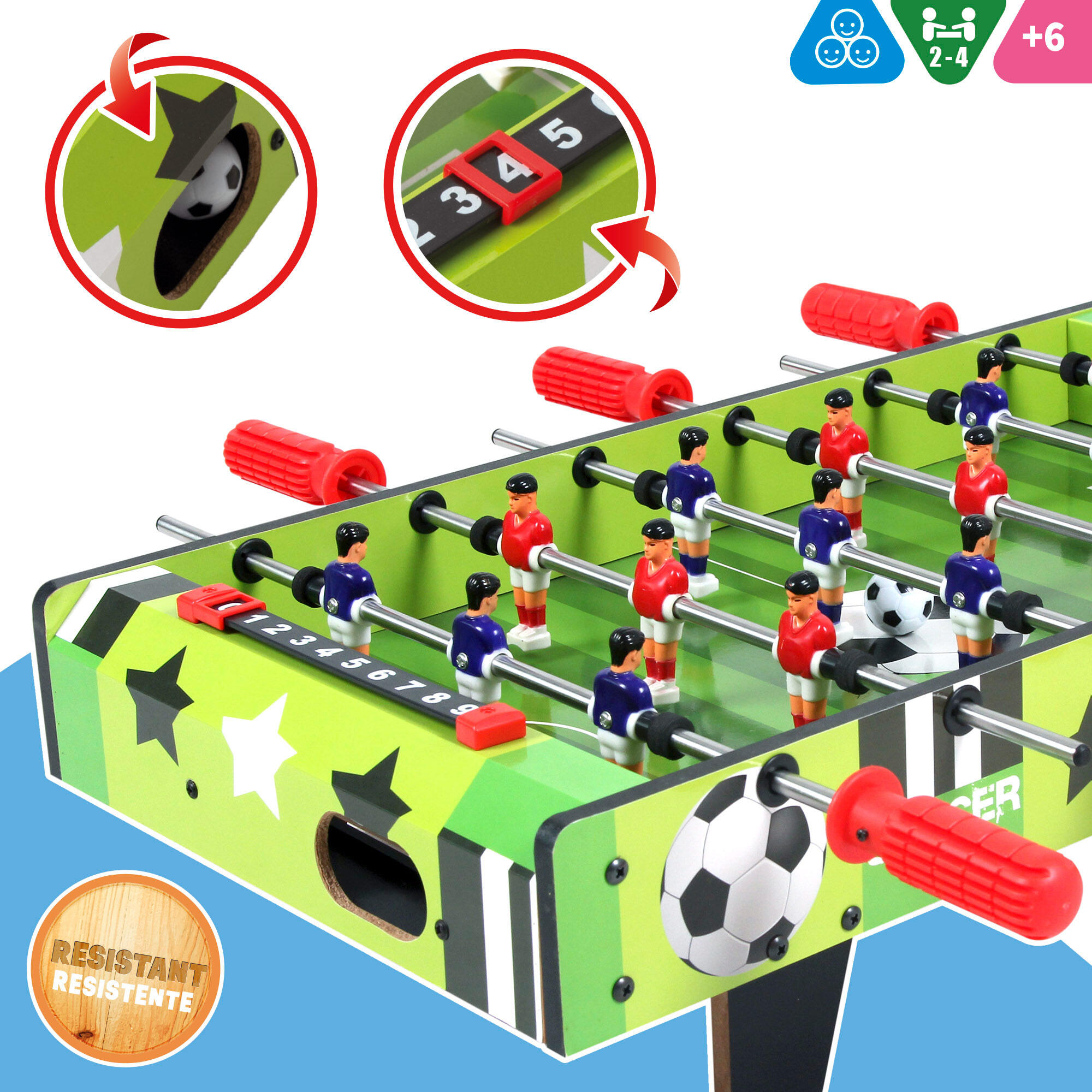 Generic Baby-foot autoportant - mini jeu de baby-foot pour