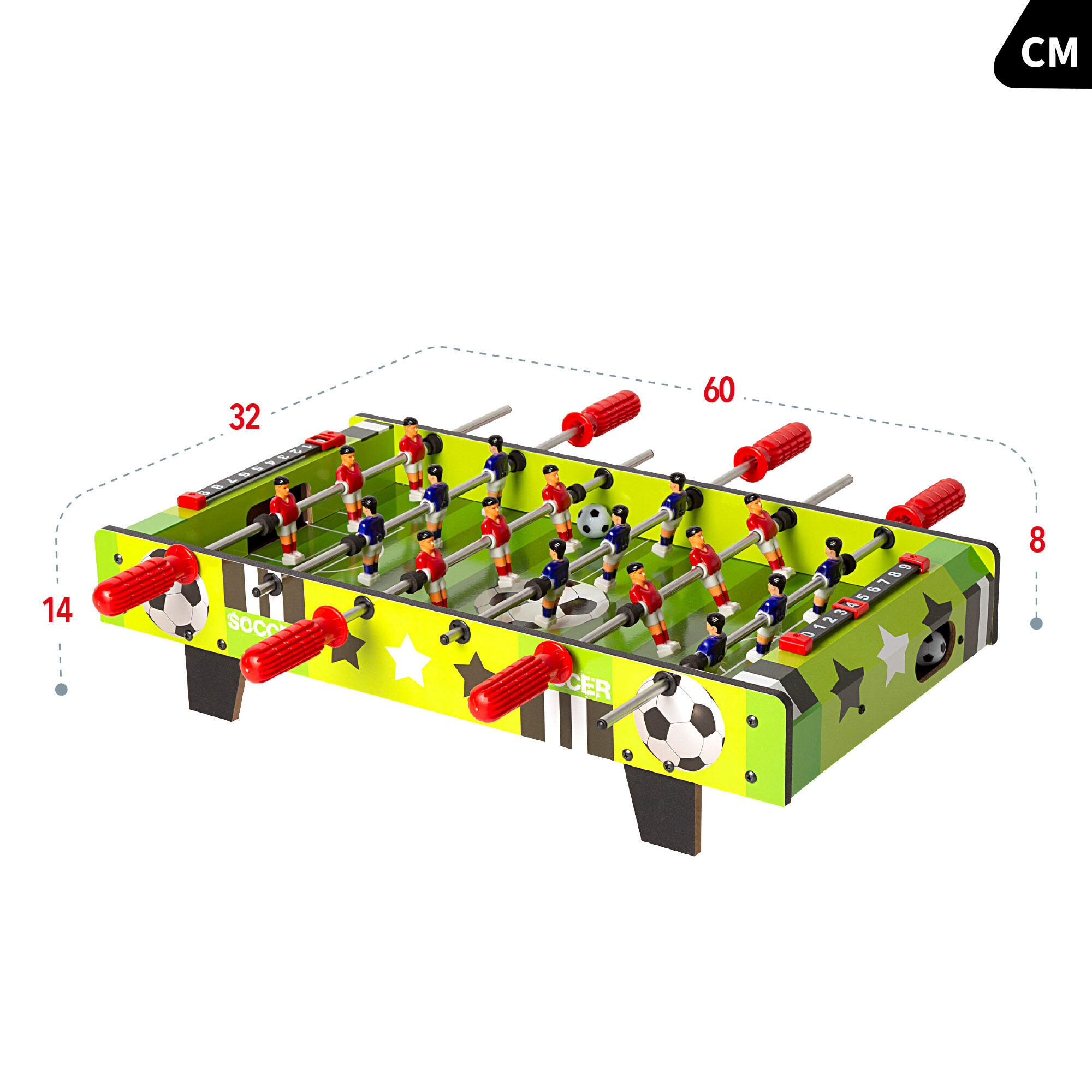 Mesa de matraquilhos em madeira 60x32x14 cm CB Games 4/7