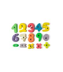 Prises d'escalade numéros.