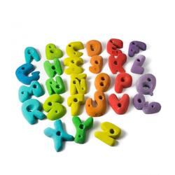 Abécédaire avec des prises d'escalade