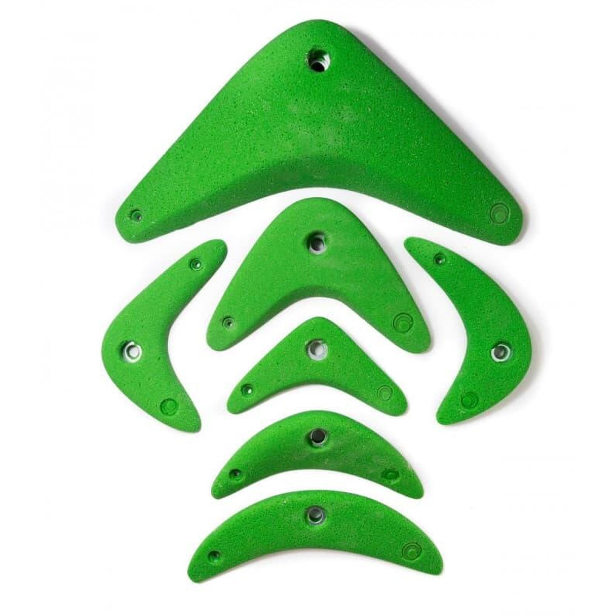 Eclipse - Pack De 7 Prises D'Escalade Boomerang - Prise D'Escalade - Multicolore - No Size - Decathlon