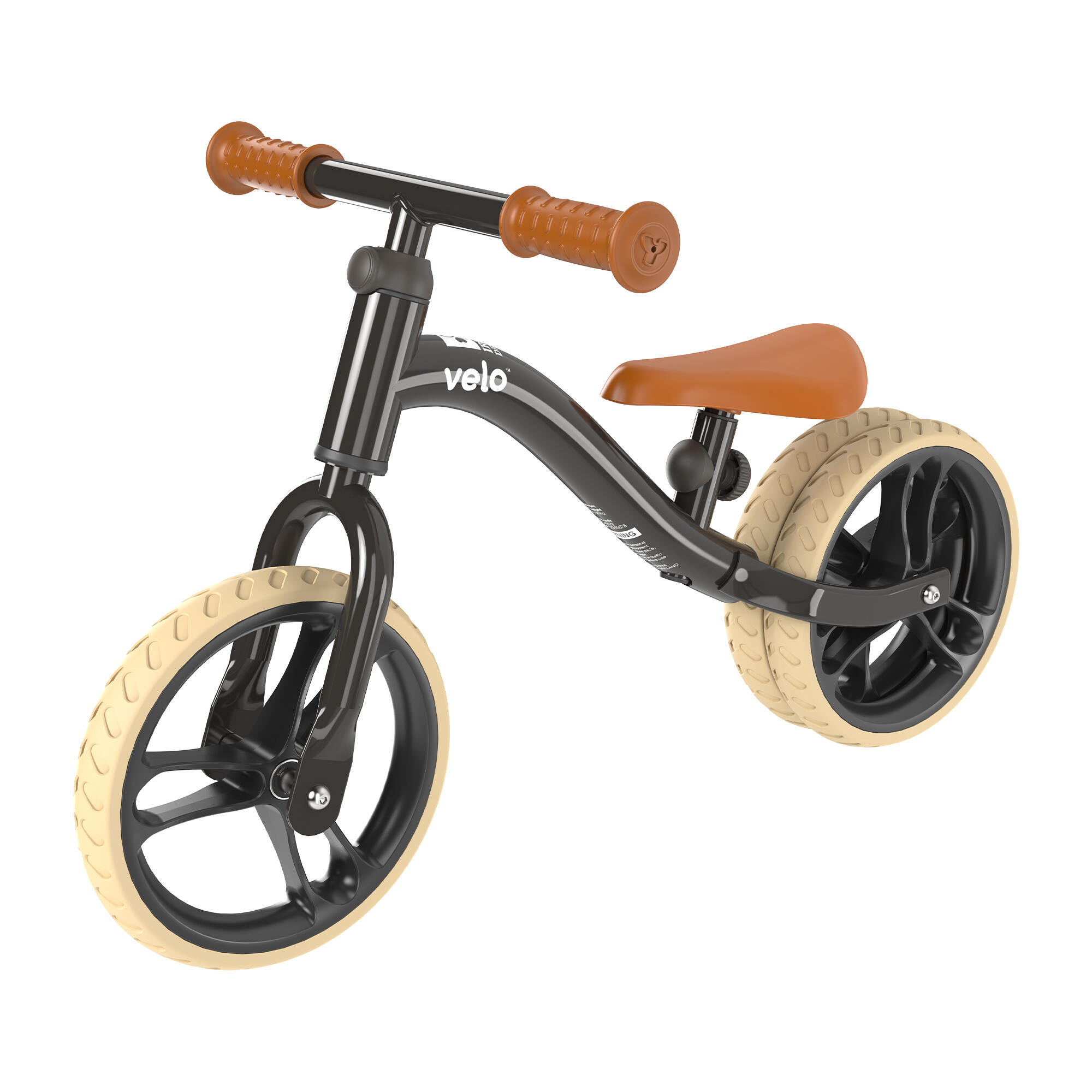 YVOLUTION Yvolution - Loopfiets Yvelo Junior Air - Zwart - Geschikt Vanaf 18 Maanden