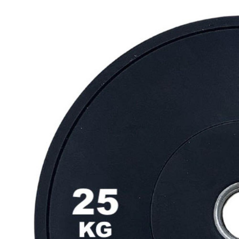 Disco Bumper Negro 3.0 25kg 2/3