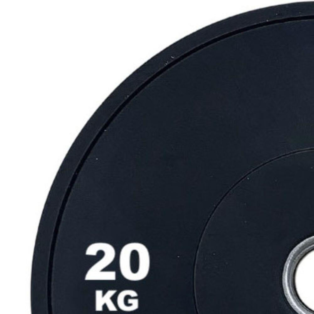 Disco Bumper Negro 3.0 20kg 2/3