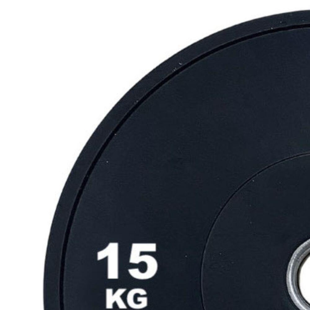 Disco Bumper Negro 3.0 15kg 2/3