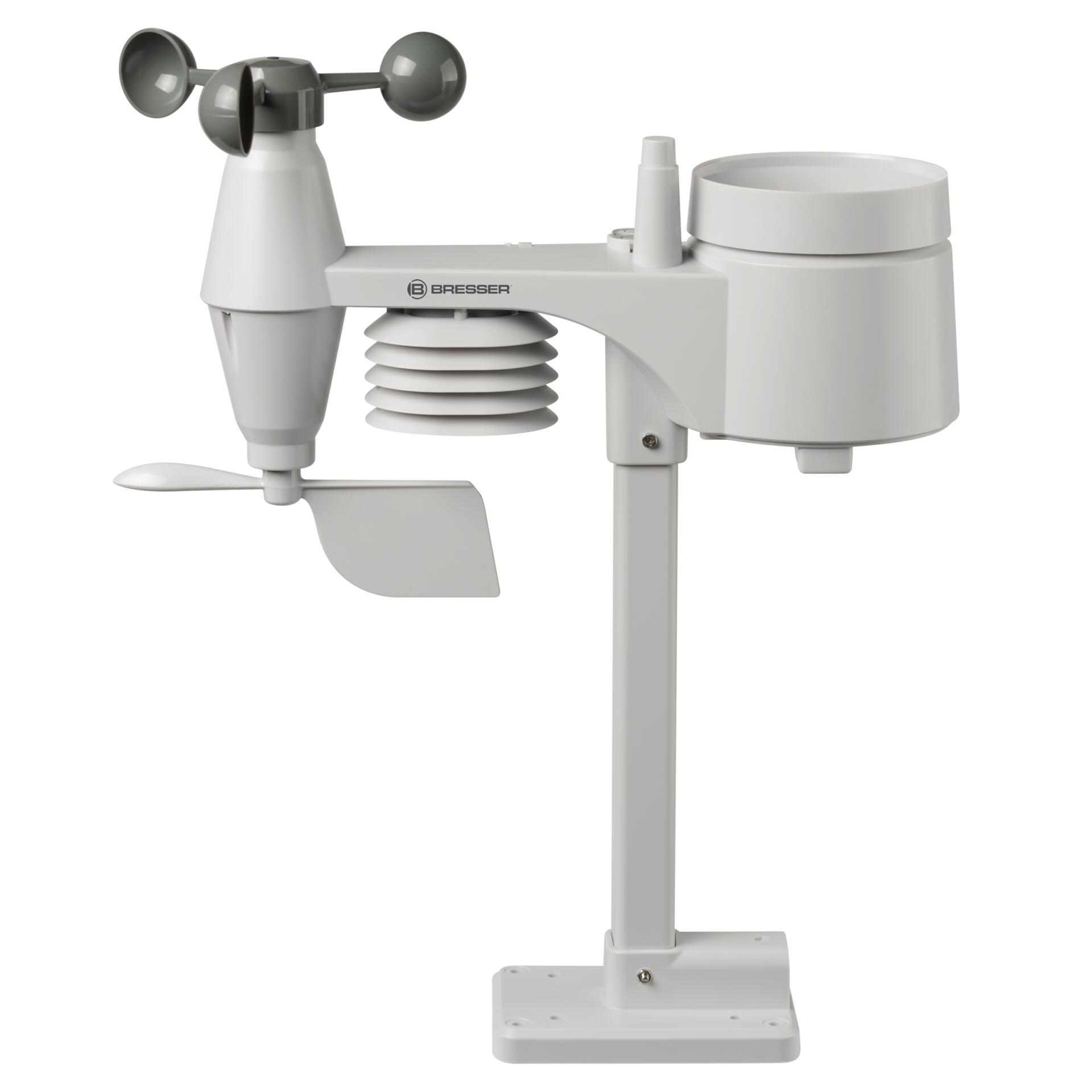 Centrale météo BRESSER 5-en-1 WTW en Aspect Bois 5/7