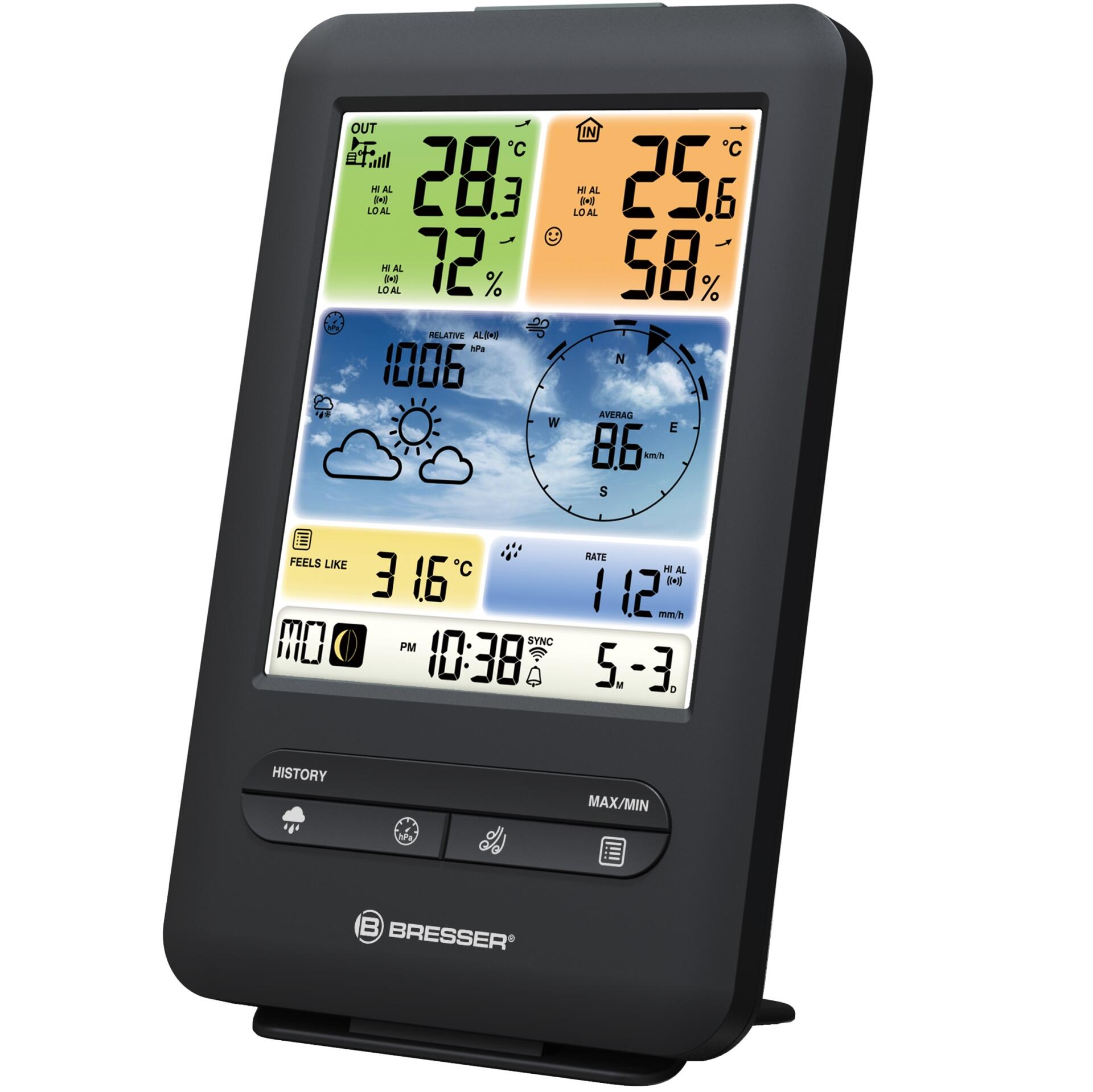 Bresser Pro WIFI 5-in-1 Colour Weather Center V 3/6