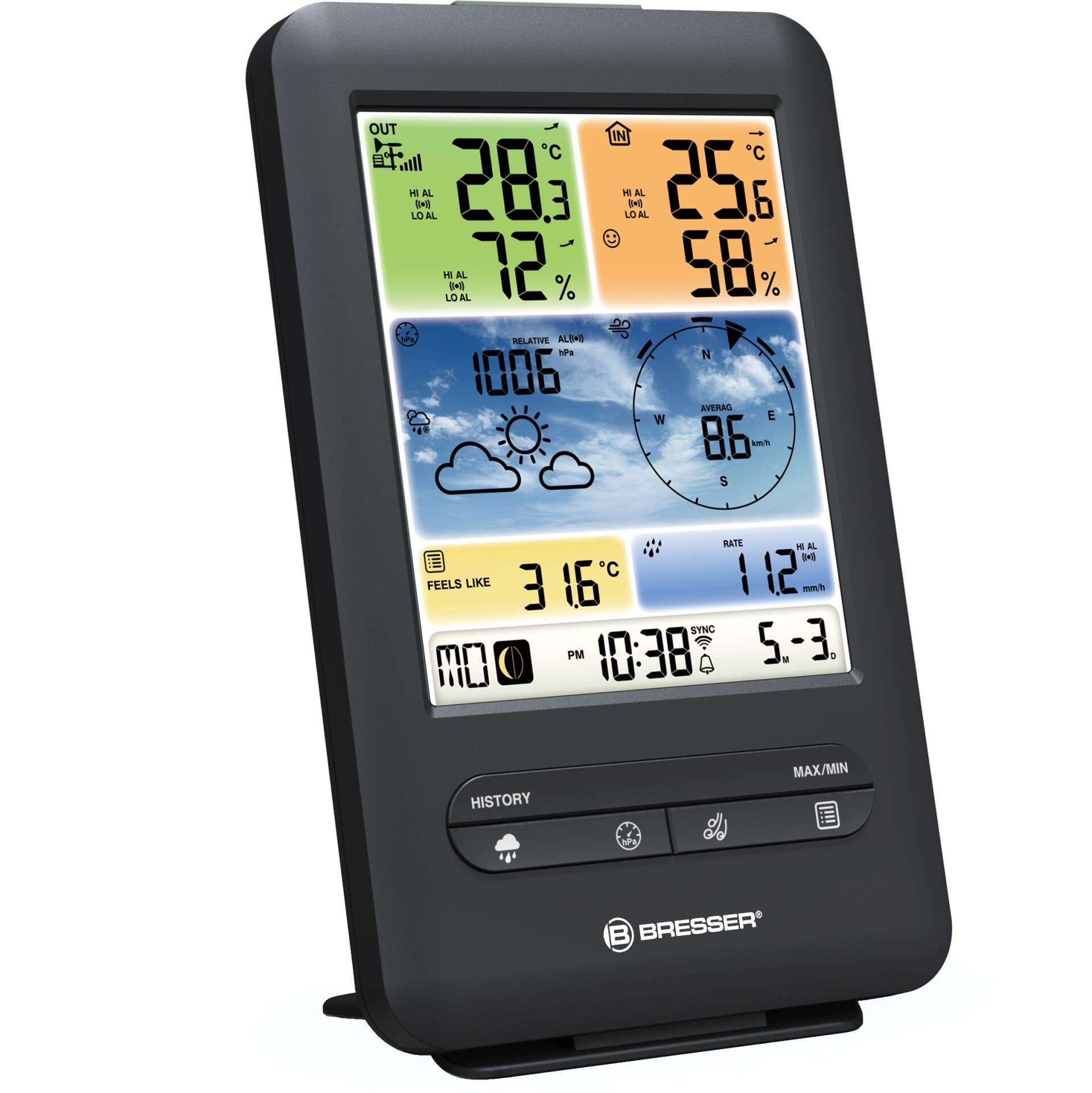 Bresser Pro WIFI 5-in-1 Colour Weather Center V 4/6