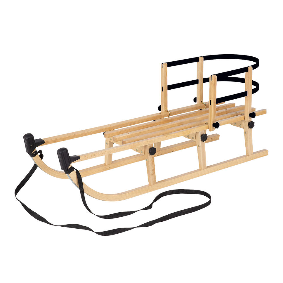 Sanki składane AD424/D110/AD303CZARN Zestaw z oparciem czarnym