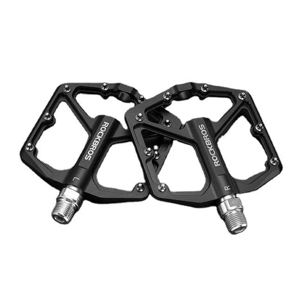 Pedały platformowe MTB Rockbros z pinami, aluminium i stal łożyska maszynowe