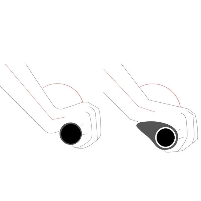 Mâner biciclete formă ergonomică, absorbție șocuri, gri și negru