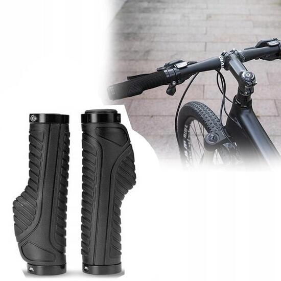 Ergonomiczne gripy rowerowe Rockbros 130mm brązowe