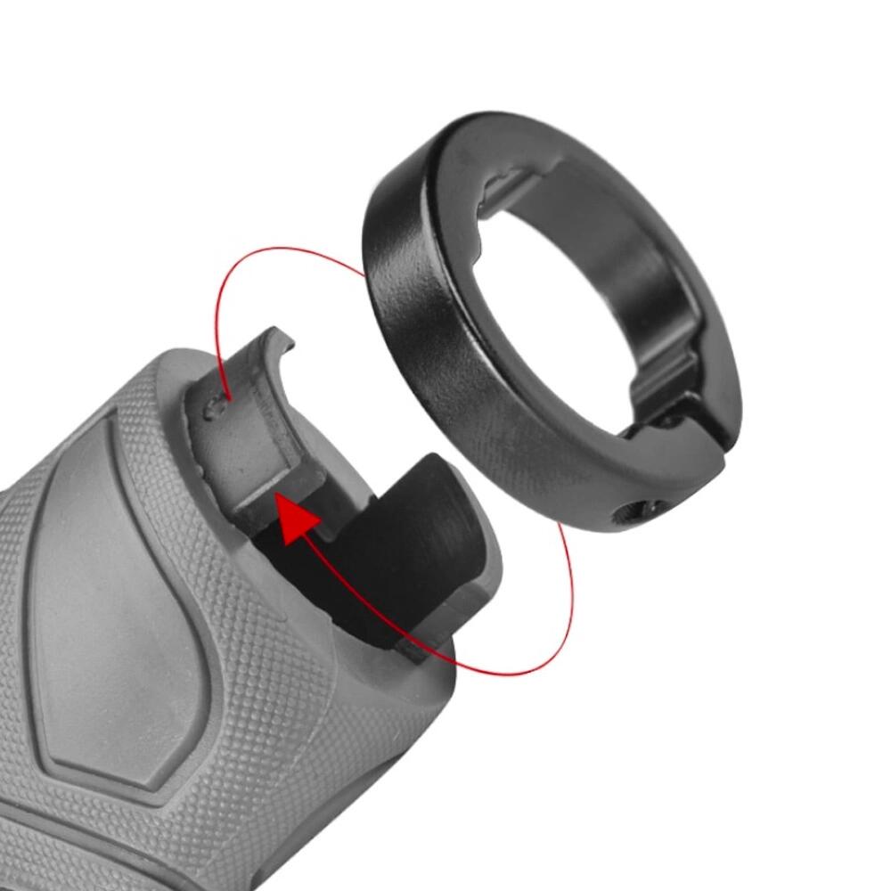 Manopole per bicicletta Rockbros grigie e nere 5/6
