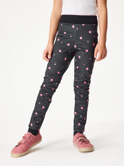 Elastische Softshell-Hose mit Fleece für Kinder Sporty, D. Grau