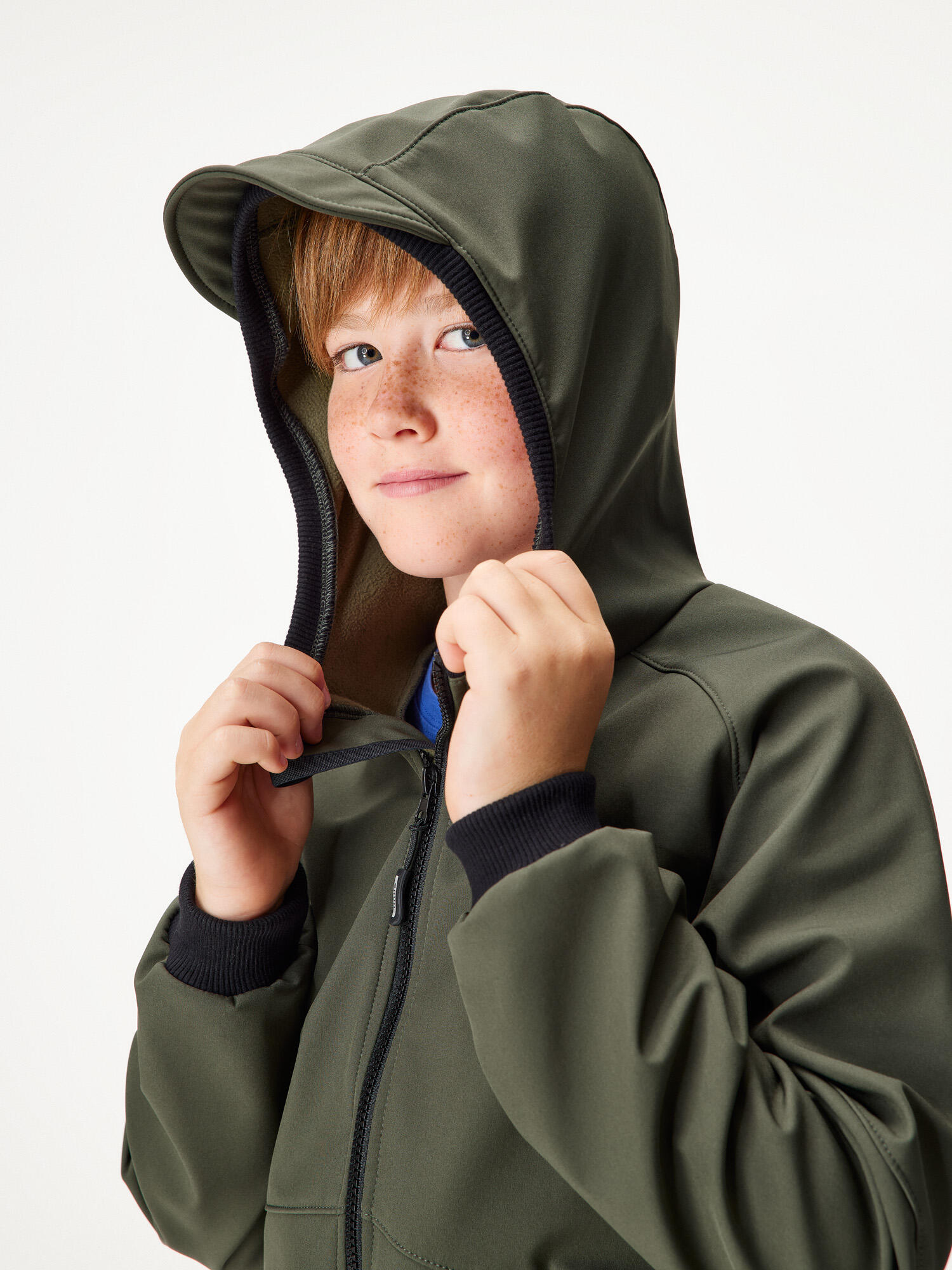 Softshell-Jacke mit Fleece für Kinder Street, Khaki 5/7