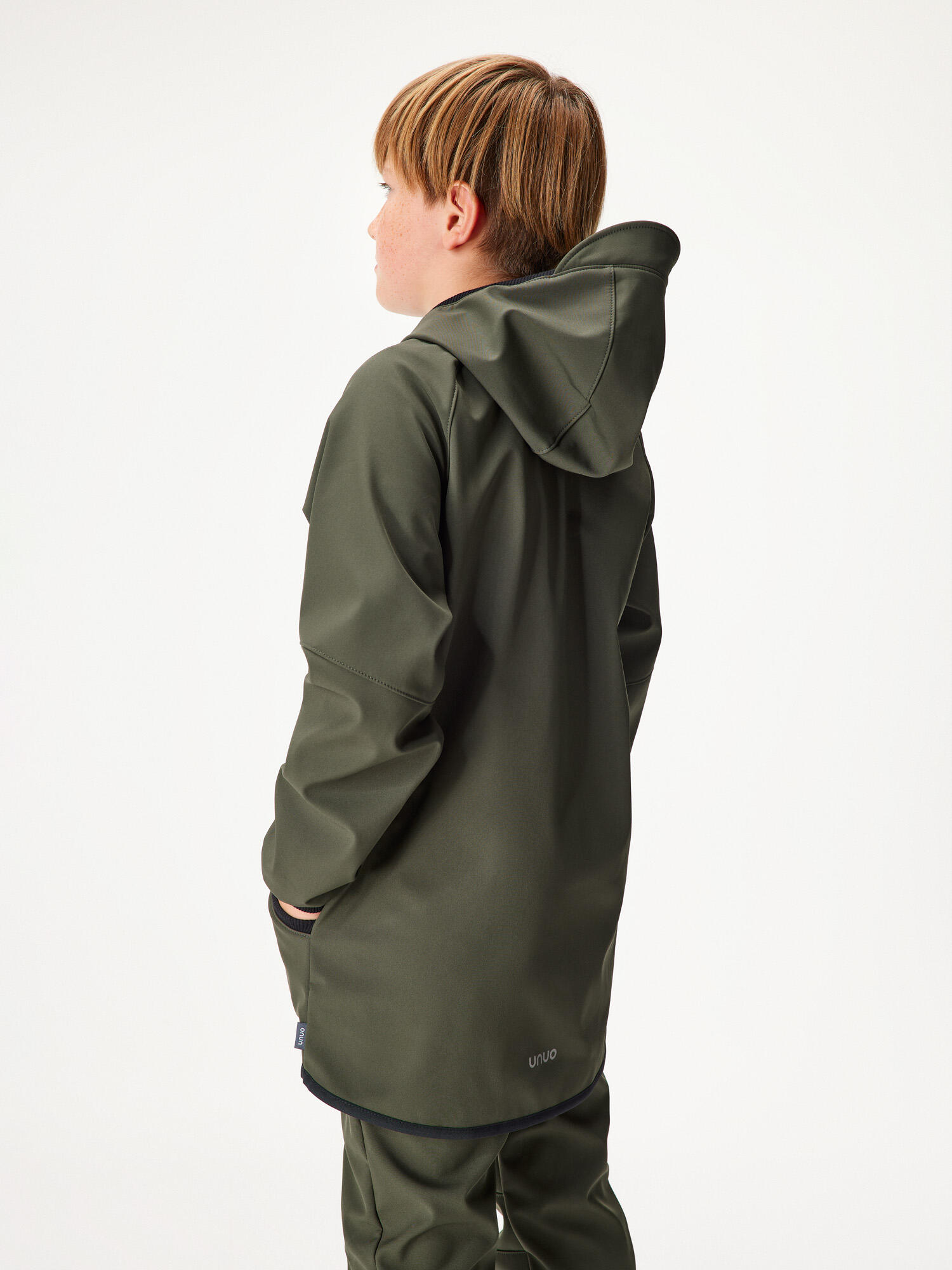 Softshell-Jacke mit Fleece für Kinder Street, Khaki 2/7