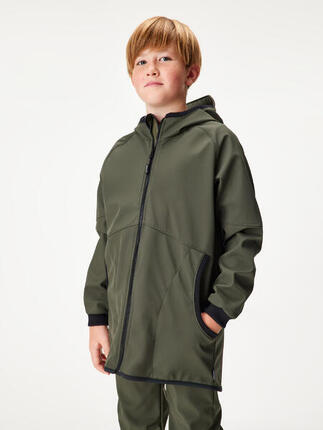 Softshell-Jacke mit Fleece für Kinder Street, Khaki