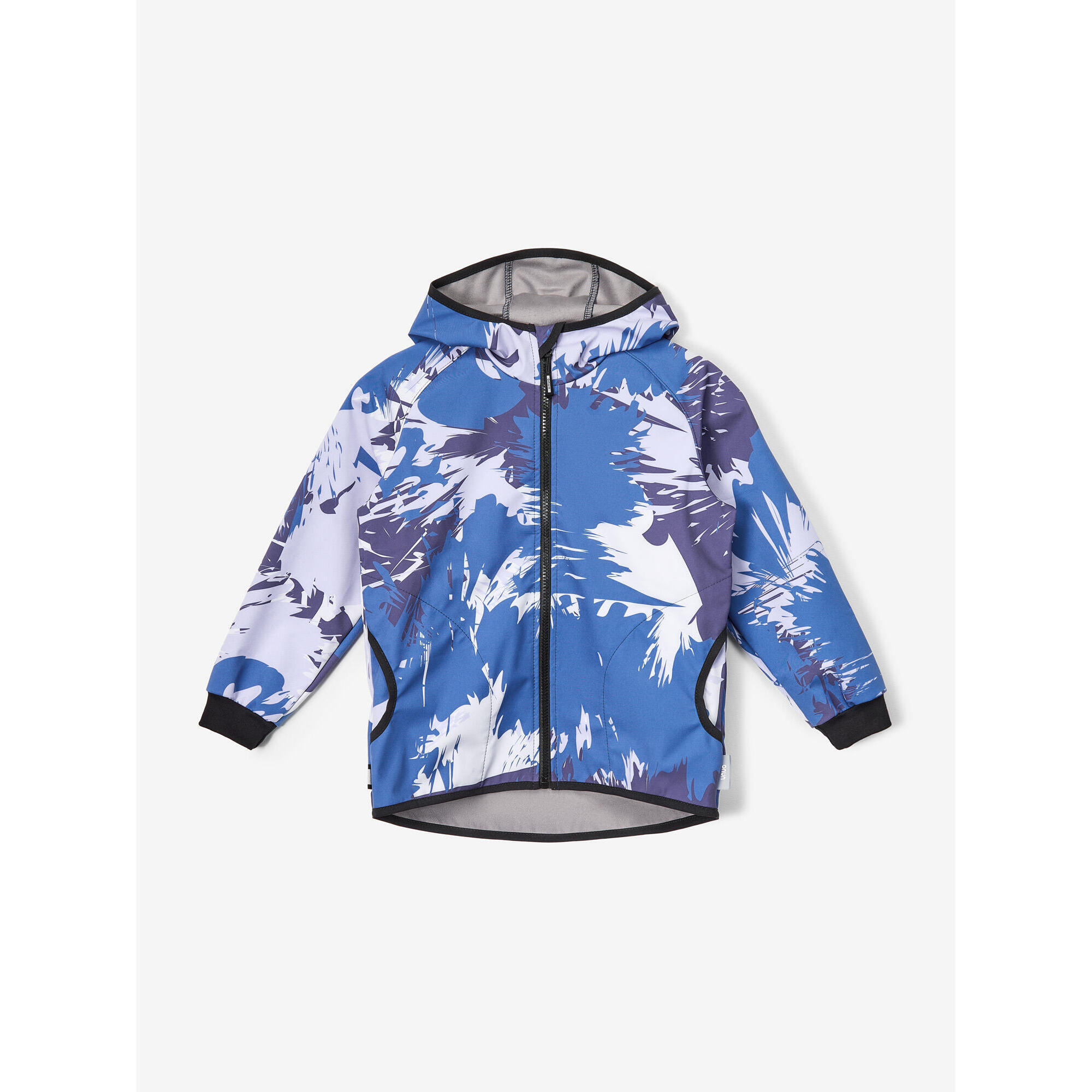 UNUO Dětská softshellová bunda s fleecem Basic, Modrá, Variace