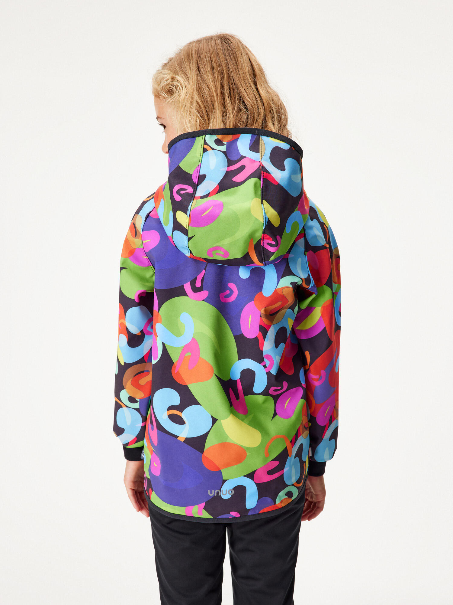 Softshell-Jacke mit Fleece für Kinder Basic, Farbenfrohe Welt 3/7