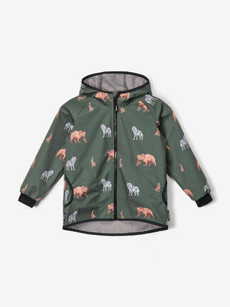 Softshell-Jacke mit Fleece für Kinder Basic, Fuchsia, Einhörner